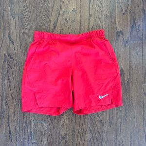 Men’s Nike Red Athletic Shorts 7 Inch Medium M